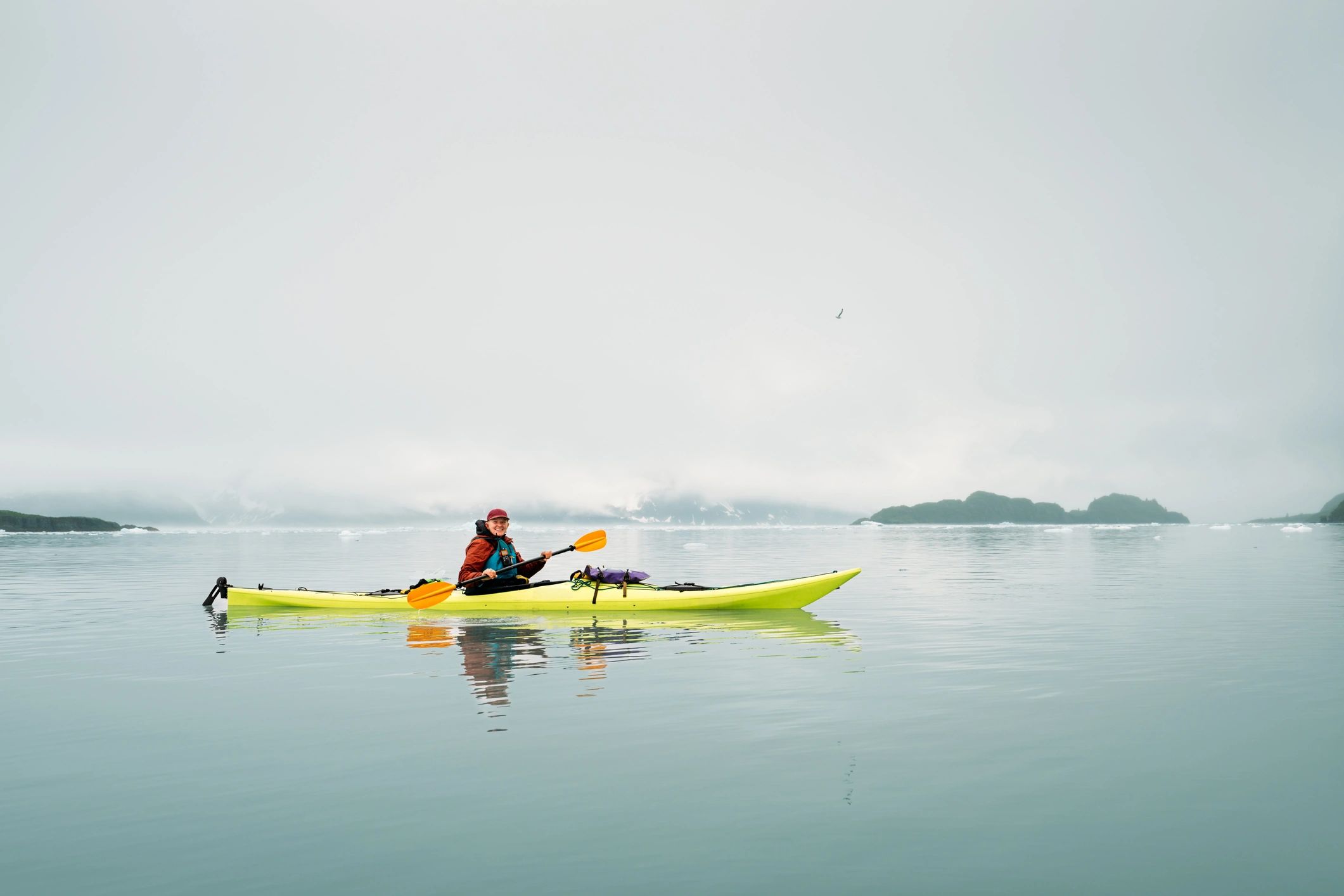 Kayaker on a lake