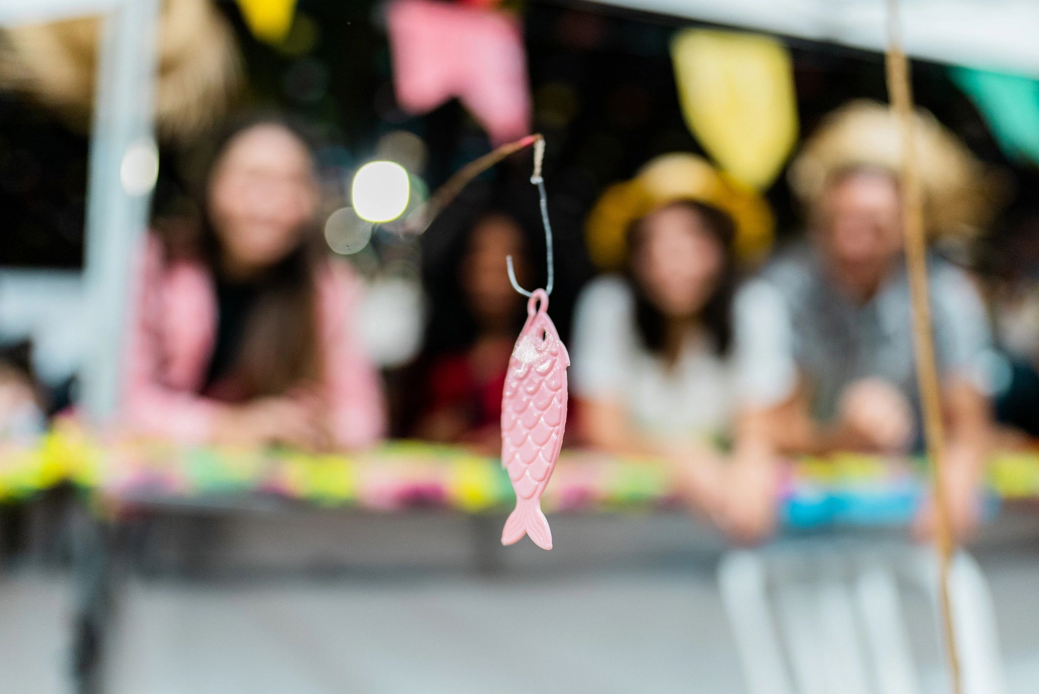 Fishing lure and hook close-up